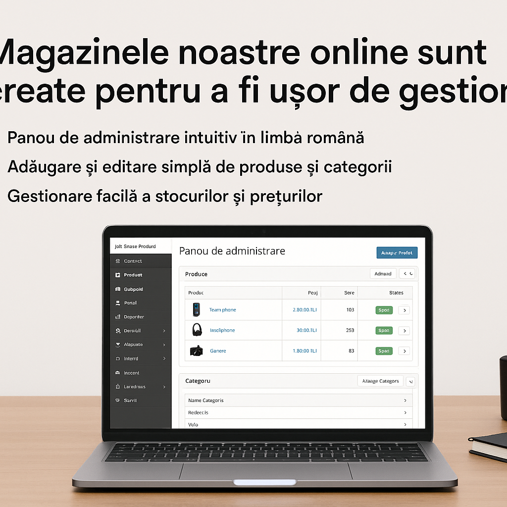 Administrare simplă a magazinului online